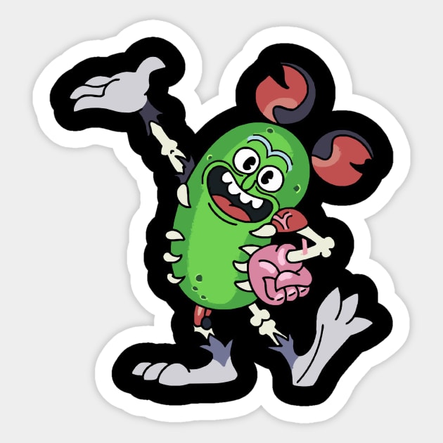 Pickle Mick Rat Suit Sticker by windhamshop